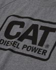 Cat Diesel Power Long Sleeve Tee, Dark Heather Grey, dynamic 2