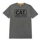 Diesel Power Short Sleeve Tee, Dark Heather Grey/Black, dynamic 1