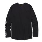 Cooling Long Sleeve Crew Tee, Black, dynamic 1