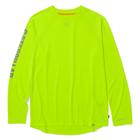 Cooling Long Sleeve Crew Tee, Hi Vis Yellow, dynamic 1