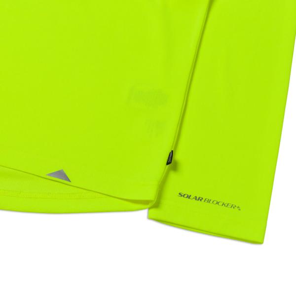 Cooling Long Sleeve Crew Tee, Hi Vis Yellow, dynamic