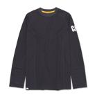 Cooling Long Sleeve Tee, Black Heather, dynamic 1