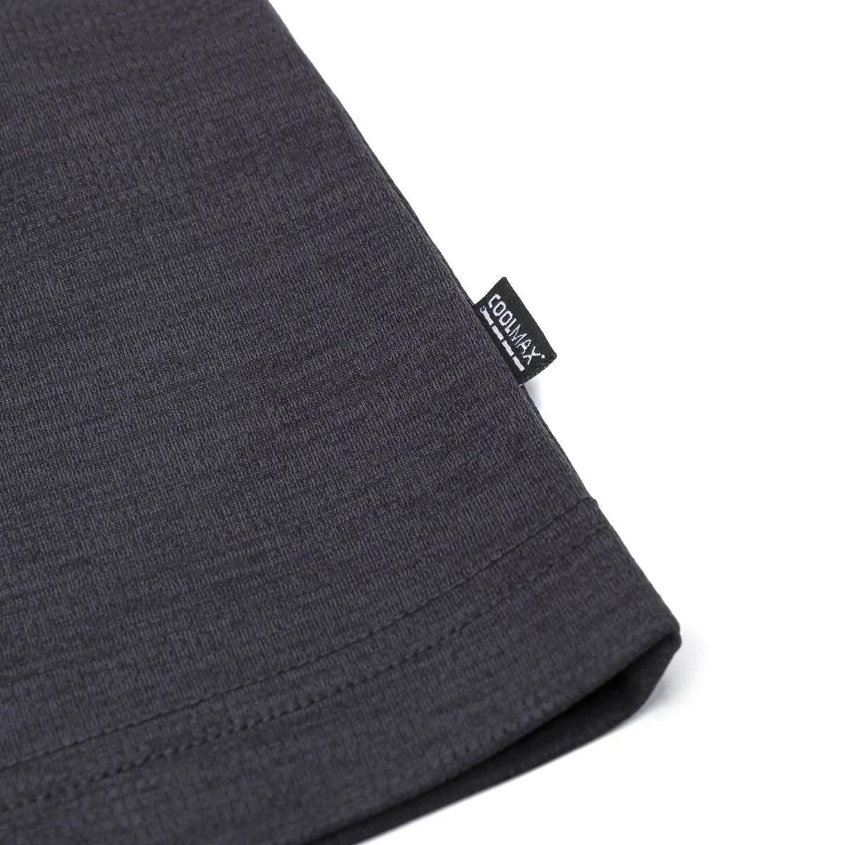 Cooling Long Sleeve Tee, Black Heather, dynamic 5