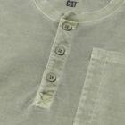 Pigment Dye Long Sleeve Henley, Marshland, dynamic 4