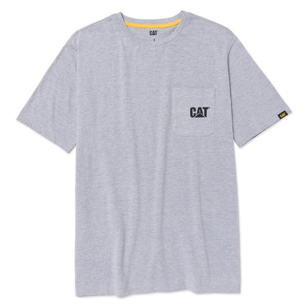 Short Sleeve Tough Cut Pocket Tee, Dark Heather Grey, dynamic