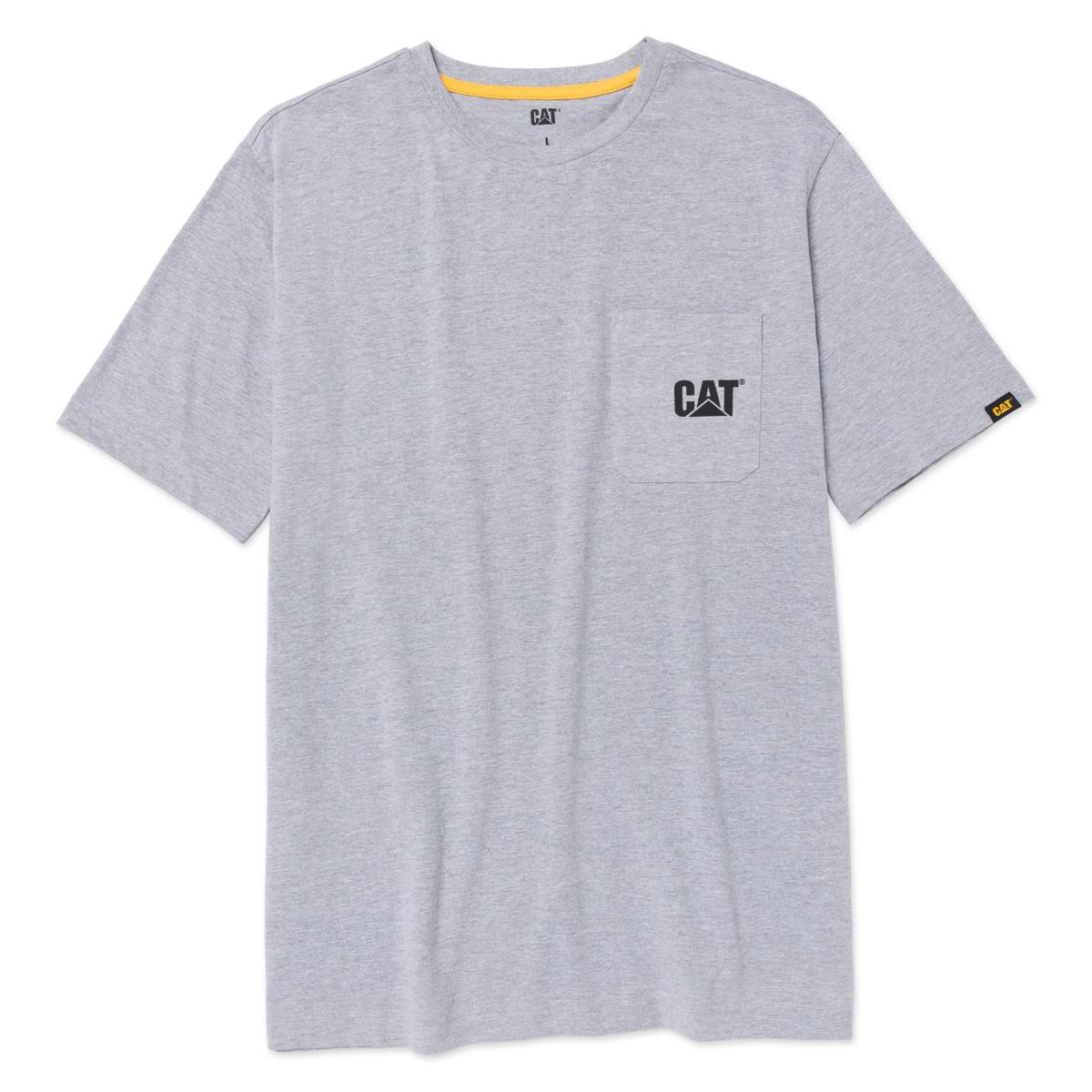 Short Sleeve Tough Cut Pocket Tee, Dark Heather Grey, dynamic 1