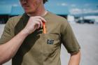 Short Sleeve Tough Cut Pocket Tee, Green Bean, dynamic 2