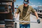 Short Sleeve Tough Cut Pocket Tee, Green Bean, dynamic 4