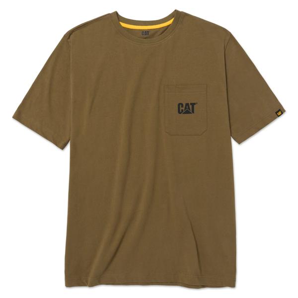 Short Sleeve Tough Cut Pocket Tee, Green Bean, dynamic
