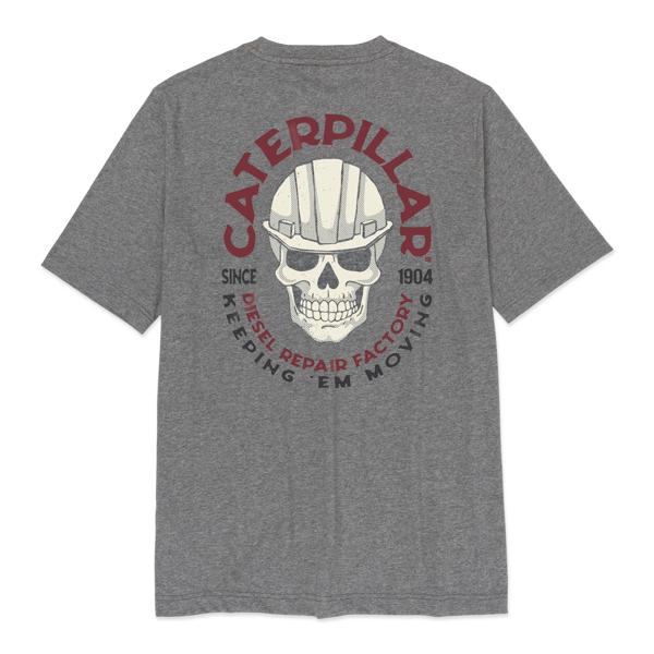 Tough Cut Graphic Pocket Tee, Dark Heather Grey | Black, dynamic