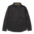 Waxed Cotton Shirt Jacket, Black, dynamic 1