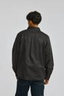 Waxed Cotton Shirt Jacket, Black, dynamic 4