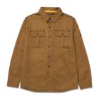 Waxed Cotton Shirt Jacket, Bronze, dynamic 1
