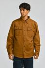 Waxed Cotton Shirt Jacket, Bronze, dynamic 2