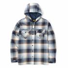 Hooded Flannel Shirt Jacket, Detroit Blue, dynamic 1
