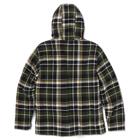Hooded Flannel Shirt Jacket, Black | Forest, dynamic 2