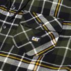 Hooded Flannel Shirt Jacket, Black | Forest, dynamic 3