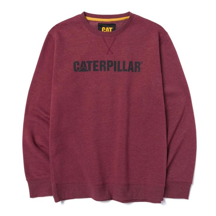 Midweight Crewneck Sweatshirt, Brick Heather, dynamic