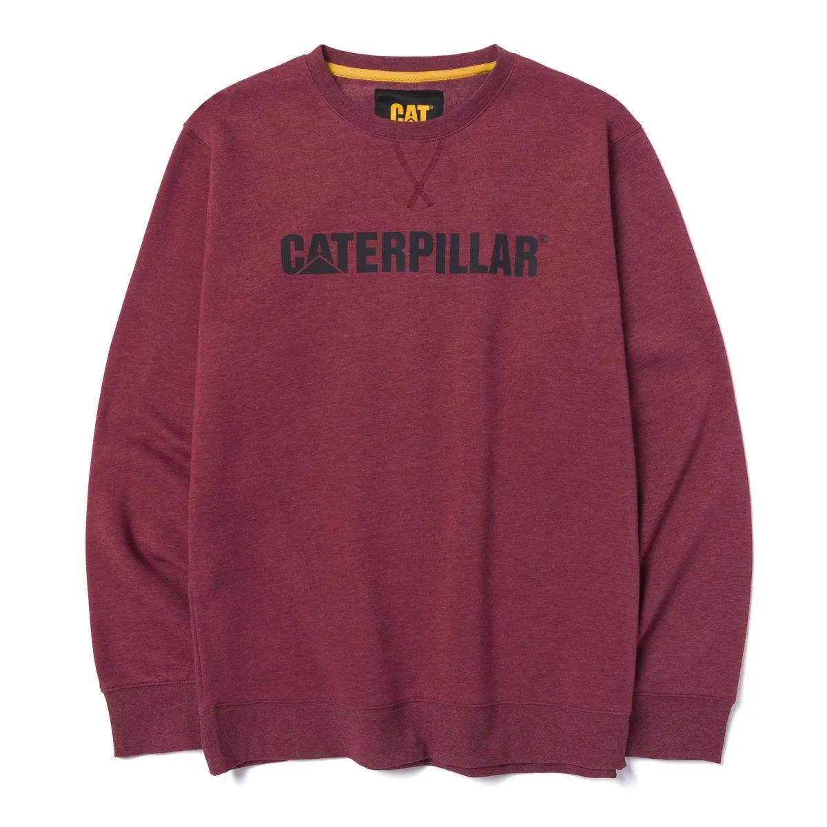 Midweight Crewneck Sweatshirt, Brick Heather, dynamic 1
