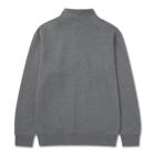 Midweight Quarter Zip Sweatshirt, Dark Heather Grey, dynamic 2