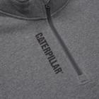 Midweight Quarter Zip Sweatshirt, Dark Heather Grey, dynamic 3
