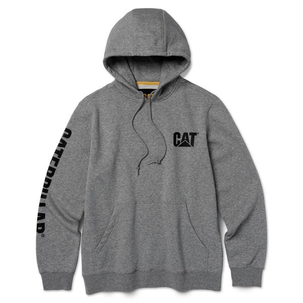 Midweight Trademark Banner Hoodie, Dark Grey Heather, dynamic