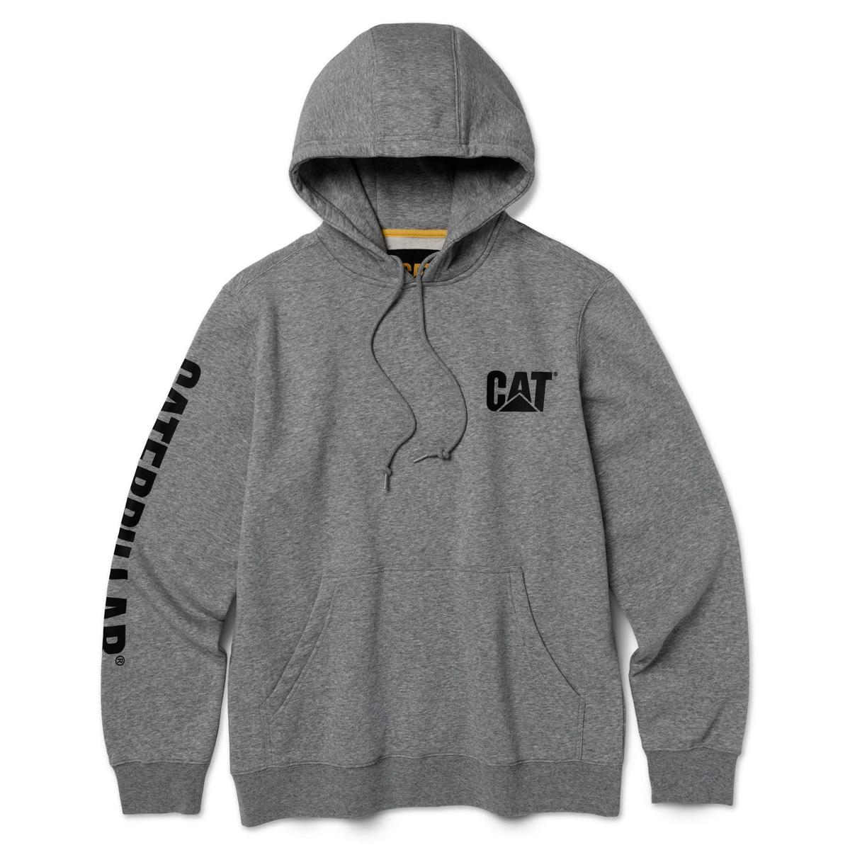 Midweight Trademark Banner Hoodie, Dark Grey Heather, dynamic 1