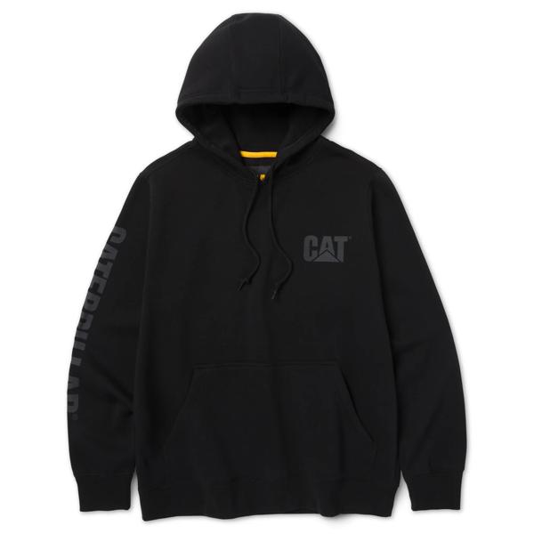Midweight Trademark Banner Hoodie, Black, dynamic
