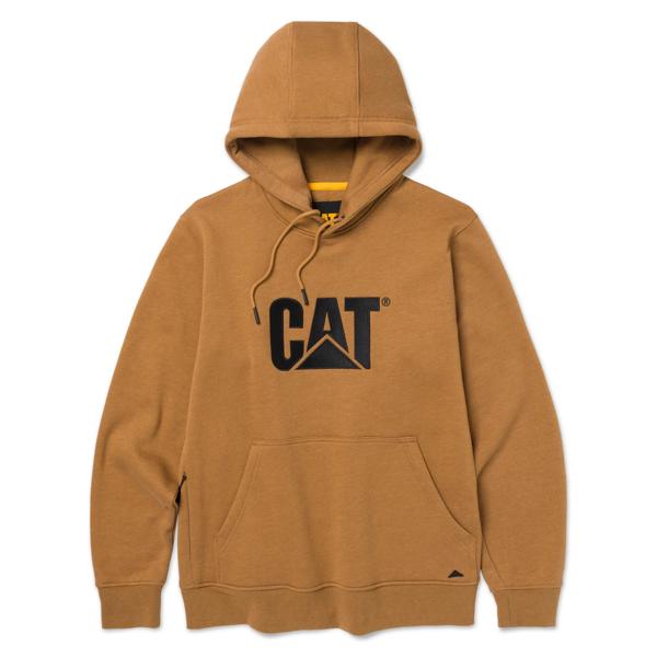 Heavyweight Trademark Hoodie, Bronze Heather, dynamic