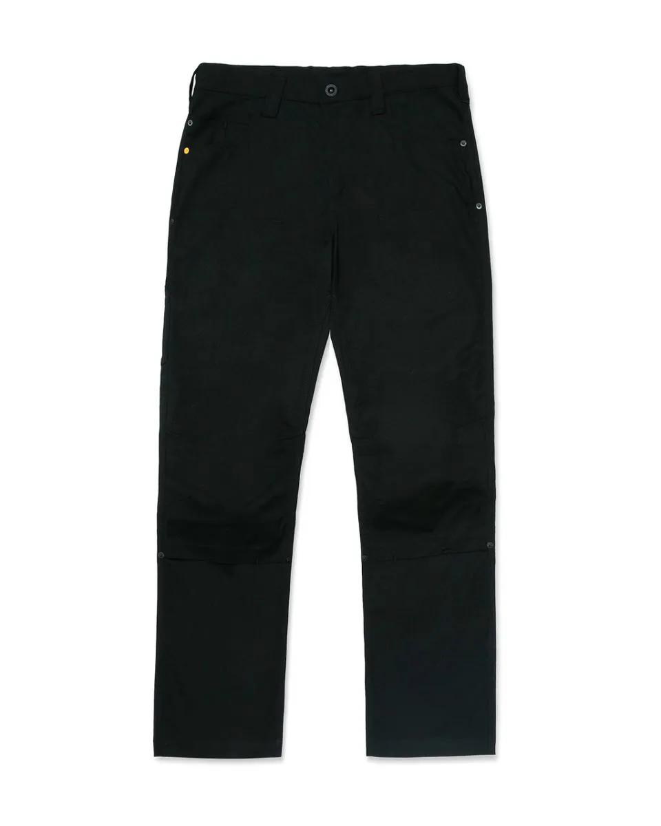 Double Front Stretch Canvas Straight Fit Utility Pant, Black, dynamic 1