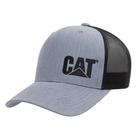 Cat Trademark Trucker Hat, Heather Grey, dynamic 1