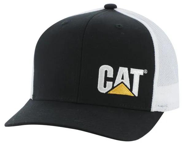 Cat Trademark Trucker Hat, Black, dynamic