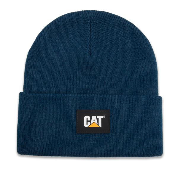 Cat Label Cuff Beanie, Detroit Blue, dynamic