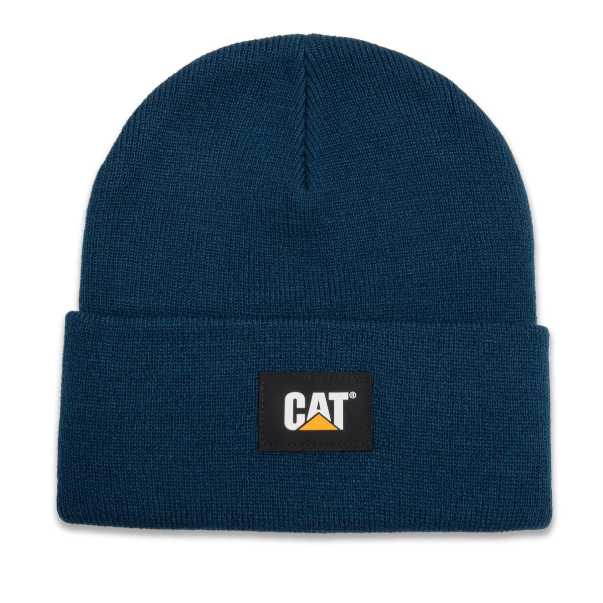 Cat Label Cuff Beanie, Detroit Blue, dynamic 1