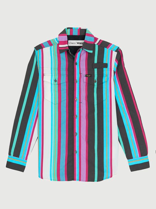 Chaco x Wrangler Long Sleeve Shirt, Brushpopper, dynamic