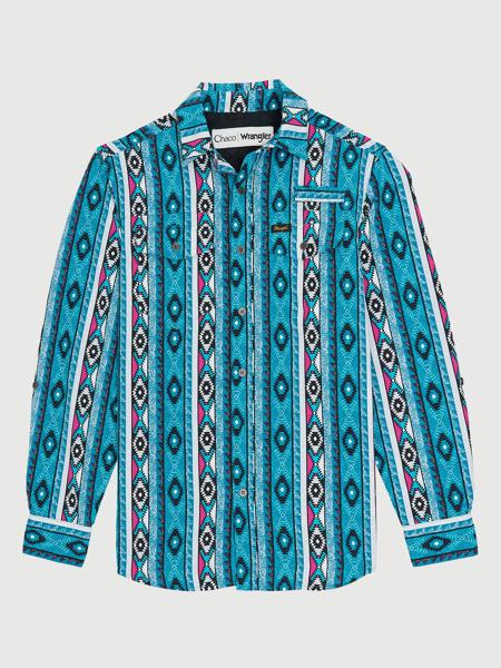 Chaco x Wrangler Long Sleeve Shirt, Checotah Print, dynamic