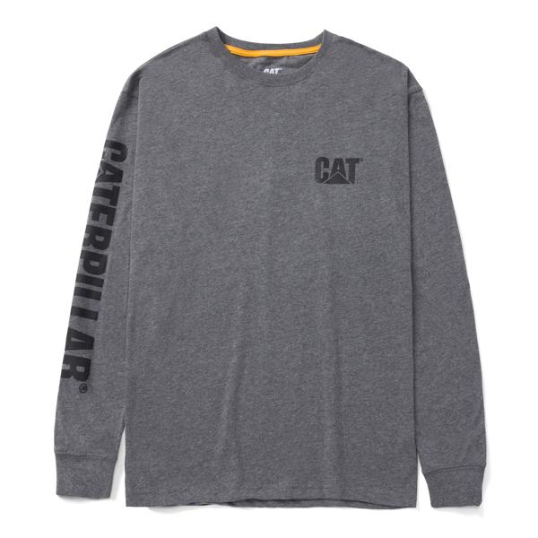 Trademark Banner Long Sleeve Tee, Dark Heather Grey, dynamic