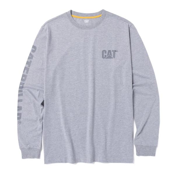 Trademark Banner Long Sleeve Tee, Heather Grey, dynamic