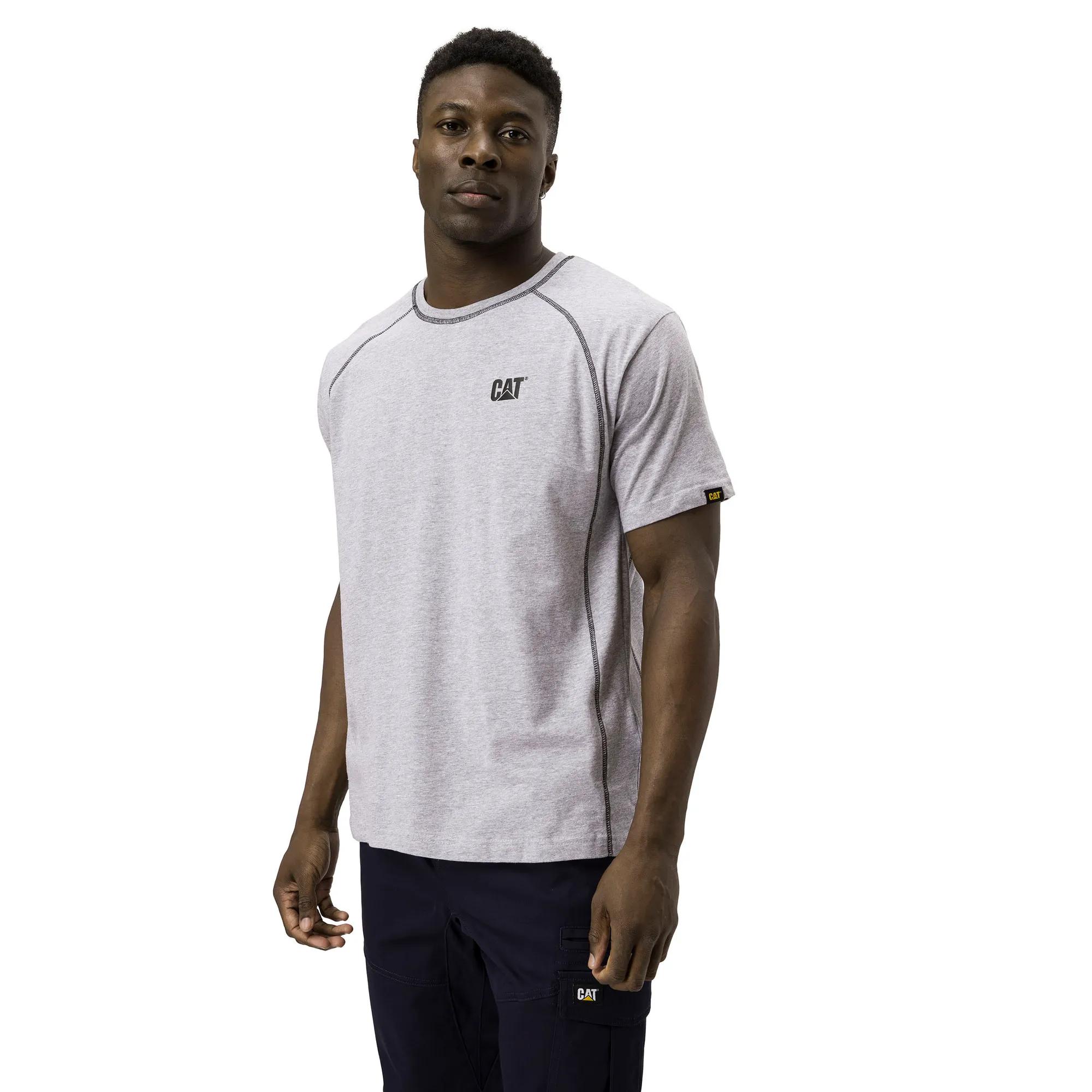 Performance Short Sleeve Tee, Heather Grey, dynamic 2