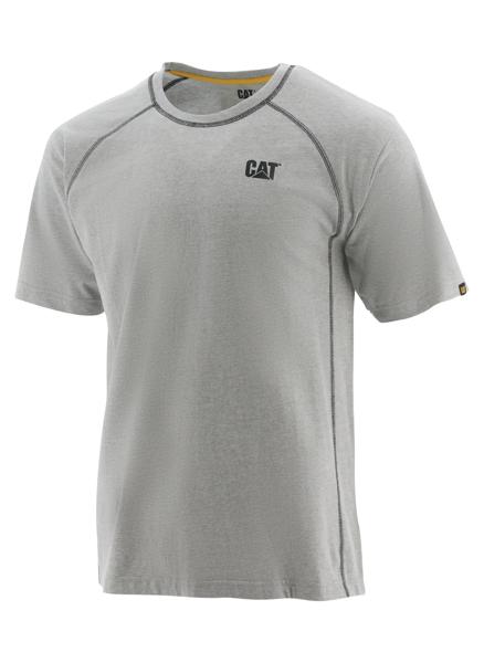 Performance Short Sleeve Tee, Heather Grey, dynamic