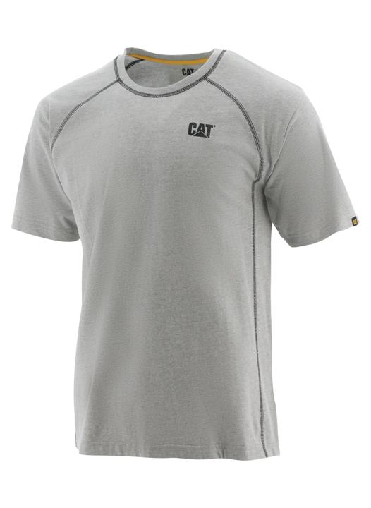 Performance Short Sleeve Tee, Heather Grey, dynamic