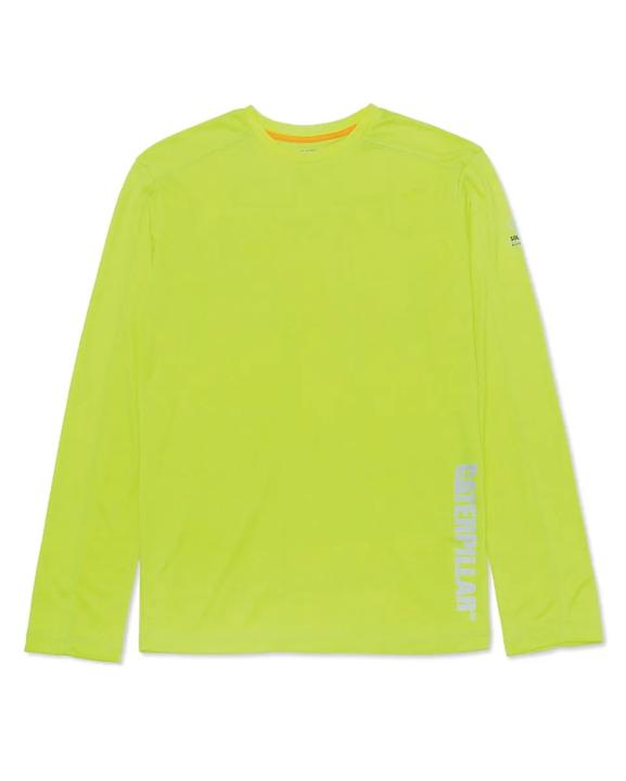Coolmax Long Sleeve Tee, Hi-Vis Yellow, dynamic