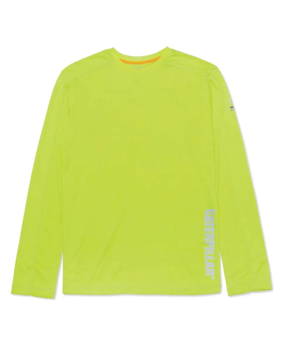 Coolmax Long Sleeve Tee, Hi-Vis Yellow, dynamic 1