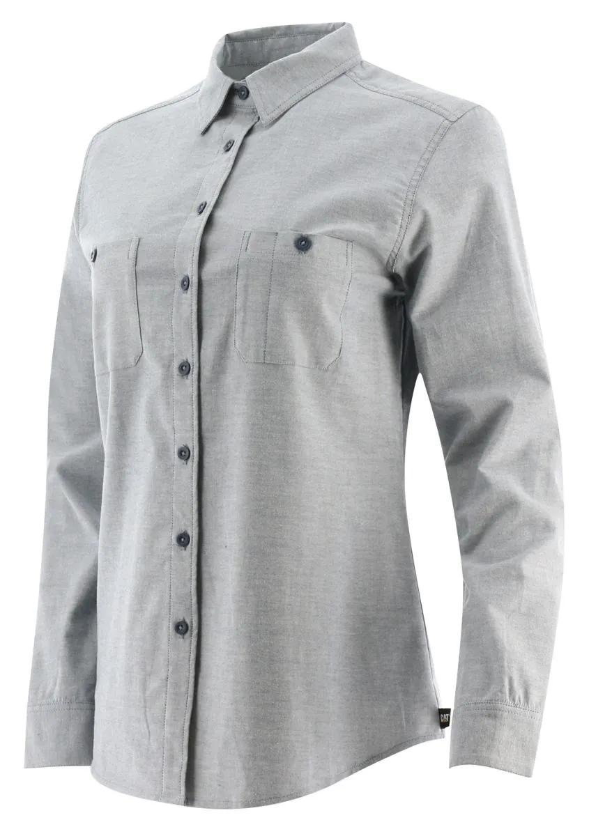 Oxford Long Sleeve Shirt, Denim Blue, dynamic 1