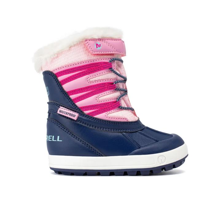 Snow Bank 5 Jr. Waterproof, Navy/Pink, dynamic