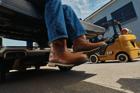247 10" Welly Work Boot, Dark Brown, dynamic 2