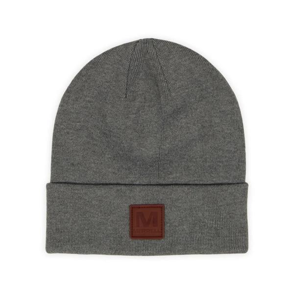 Gannet Hat With Leather Patch, Light Grey Heather, dynamic