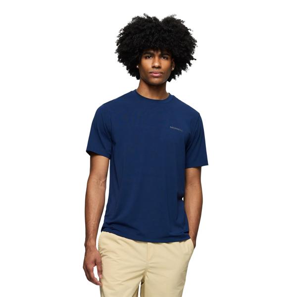 Horizon Tencel Tee, Navy Night, dynamic
