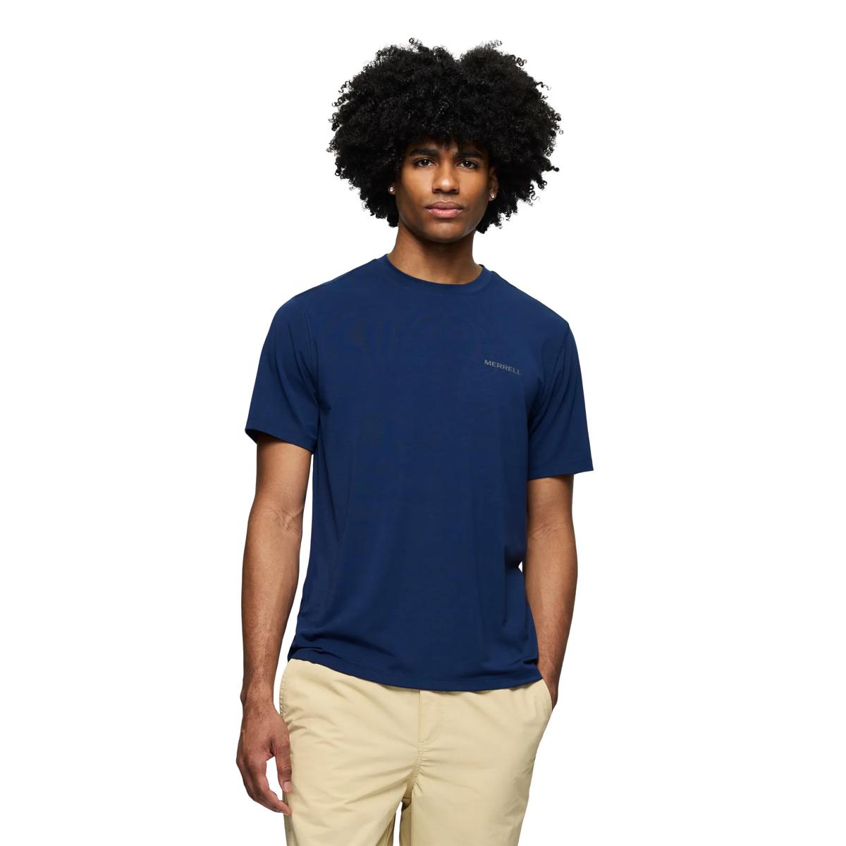Horizon Tencel Tee, Navy Night, dynamic 1