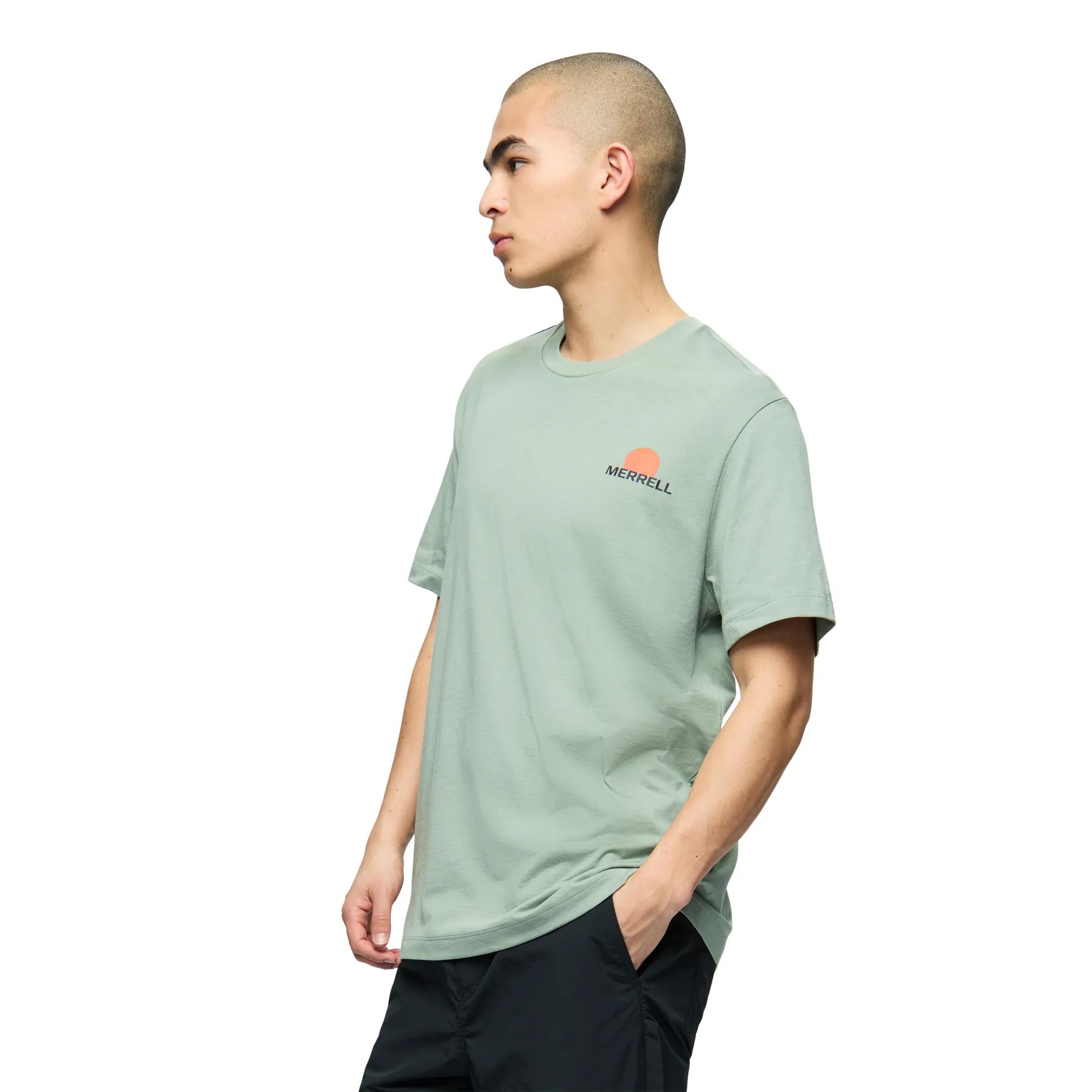 Sunset View Graphic Tee, Iceberg Green, dynamic 2
